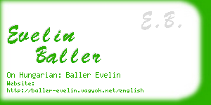 evelin baller business card